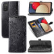 Кожаный чехол-книжка Mandala с визитницей для Samsung Galaxy A03s Черный - фото