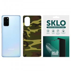 Захисна плівка SKLO Back (на задню панель) Camo для Samsung Galaxy A41 Коричневий / Army Brown