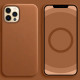 Шкіряний чохол Leather Case (AAA) with MagSafe and Animation для Apple iPhone 12 Pro / 12 (6.1