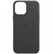 Кожаный чехол Leather Case (AAA) with MagSafe and Animation для Apple iPhone 12 Pro Max (6.7") Black