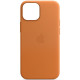 Кожаный чехол Leather Case (AAA) with MagSafe and Animation для Apple iPhone 13 (6.1