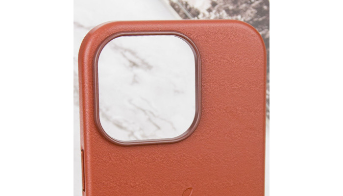 Шкіряний чохол Leather Case (AAA) with MagSafe and Animation для Apple iPhone 14 Pro Max (6.7