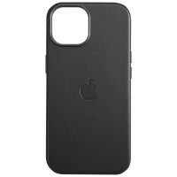 Кожаный чехол Leather Case (AAA) with MagSafe and Animation для Apple iPhone 15 (6.1