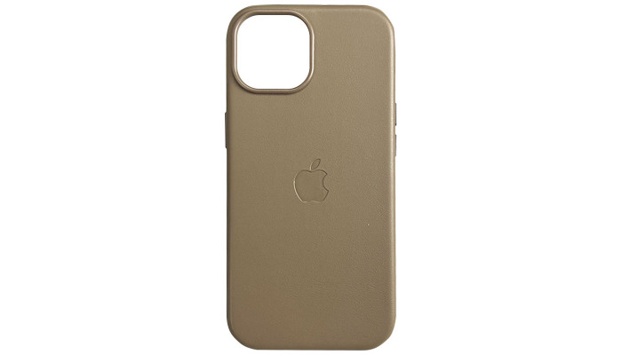 Шкіряний чохол Leather Case (AAA) with MagSafe and Animation для Apple iPhone 15 (6.1