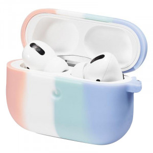 Силіконовий футляр Colorfull для навушників AirPods 3 Рожевий / Бузковий