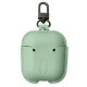 Кожаный футляр Leather bag для наушников AirPods Зеленый - фото