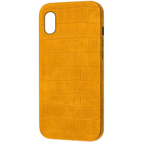 Кожаный чехол Croco Leather для Apple iPhone X / XS (5.8