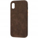 Шкіряний чохол Croco Leather для Apple iPhone XR (6.1") Brown