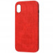 Кожаный чехол Croco Leather для Apple iPhone XS Max (6.5") Red