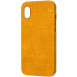 Кожаный чехол Croco Leather для Apple iPhone XS Max (6.5") Yellow