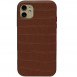 Шкіряний чохол Croco Leather для Apple iPhone 11 (6.1") Brown
