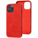 Шкіряний чохол Croco Leather для Apple iPhone 12 Pro / 12 (6.1") Red