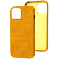 Кожаный чехол Croco Leather для Apple iPhone 13 mini (5.4