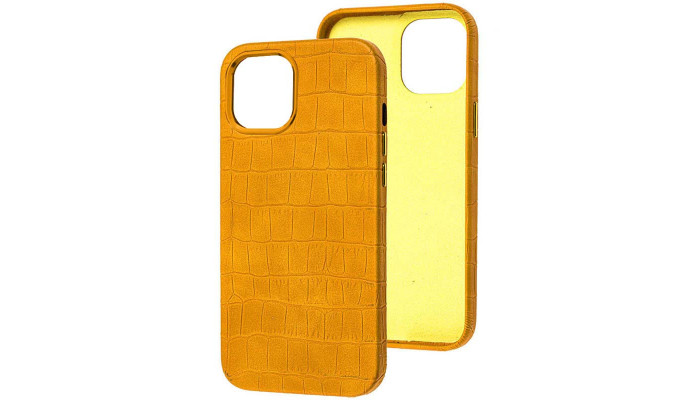 Кожаный чехол Croco Leather для Apple iPhone 14 (6.1