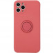 Чохол TPU Candy Ring Full Camera для Apple iPhone 12 Pro (6.1") Червоний / Camellia