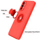 Чехол TPU Candy Ring Full Camera для Samsung Galaxy A72 4G / A72 5G Красный / Red - фото