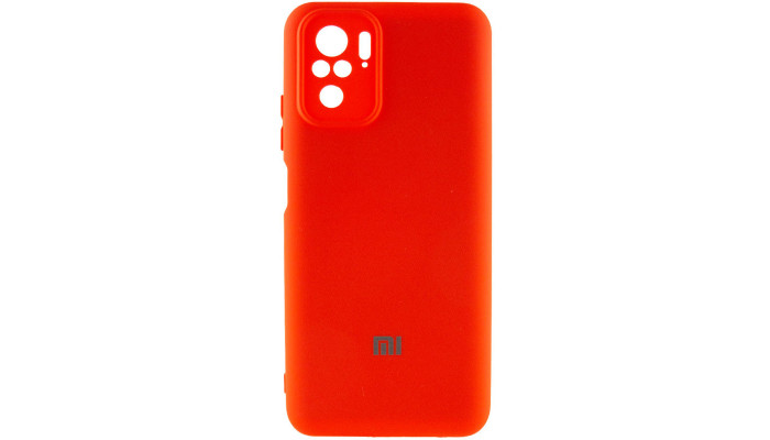 Чехол Silicone Cover My Color Full Camera (A) для Xiaomi Redmi Note 10 / Note 10s Красный / Red - фото