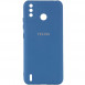 Чохол Silicone Cover My Color Full Camera (A) для TECNO Spark 6 Go Синій / Navy blue