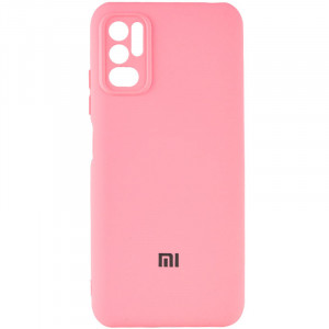 Чехол Silicone Cover My Color Full Camera (A) для Xiaomi Redmi Note 10 5G / Poco M3 Pro Розовый / Pink