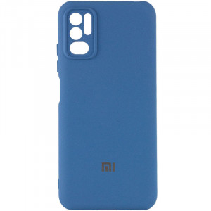 Чехол Silicone Cover My Color Full Camera (A) для Xiaomi Redmi Note 10 5G / Poco M3 Pro Синий / Navy blue