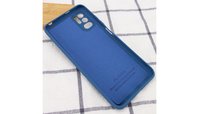 Чохол Silicone Cover My Color Full Camera (A) для Xiaomi Redmi Note 10 5G / Poco M3 Pro Синій / Navy blue - фото