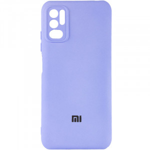 Чехол Silicone Cover My Color Full Camera (A) для Xiaomi Redmi Note 10 5G / Poco M3 Pro Сиреневый / Dasheen