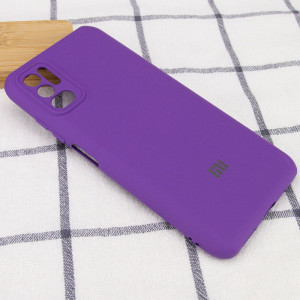 Чехол Silicone Cover My Color Full Camera (A) для Xiaomi Redmi Note 10 5G / Poco M3 Pro Фиолетовый / Purple