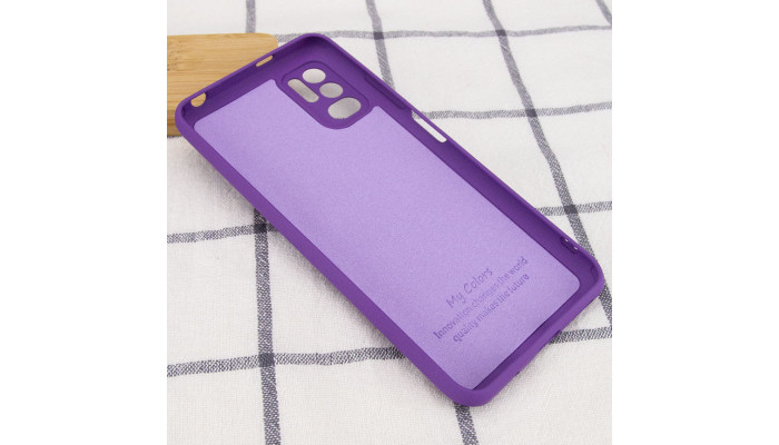 Чохол Silicone Cover My Color Full Camera (A) для Xiaomi Redmi Note 10 5G / Poco M3 Pro Фіолетовий / Purple - фото