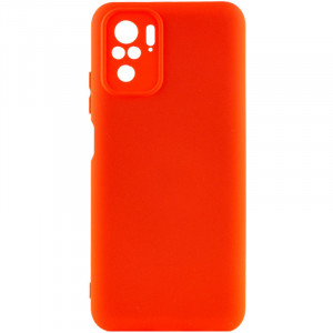 Чехол Silicone Cover Full Camera without Logo (A) для Xiaomi Redmi Note 10 / Note 10s Красный / Red