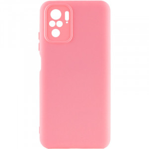 Чехол Silicone Cover Full Camera without Logo (A) для Xiaomi Redmi Note 10 / Note 10s Розовый / Pink