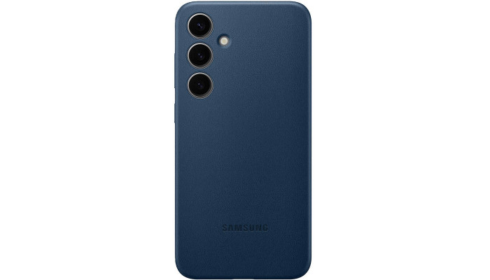 Кожаный чехол Leather Case (AAA) для Samsung Galaxy S24 Navy Blue - фото