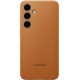 Кожаный чехол Leather Case (AAA) для Samsung Galaxy S24 Brown - фото