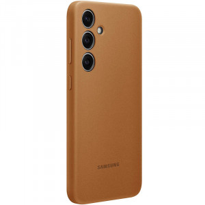 Кожаный чехол Leather Case (AAA) для Samsung Galaxy S24+ Brown