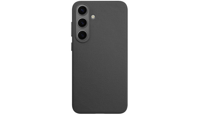 Кожаный чехол Leather Case (AAA) для Samsung Galaxy S25+ Black - фото