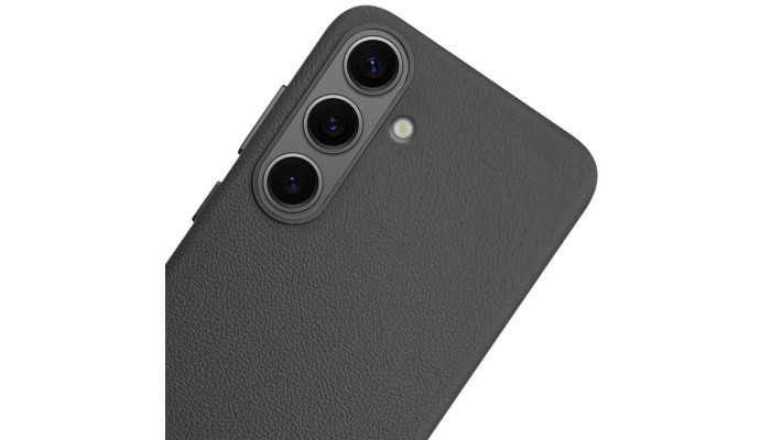 Кожаный чехол Leather Case (AAA) для Samsung Galaxy S25+ Black - фото