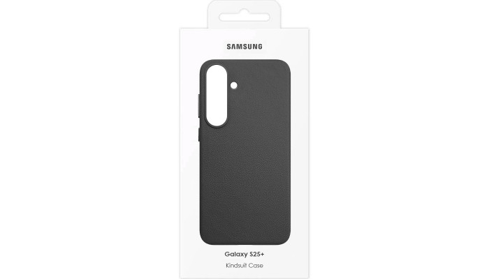 Кожаный чехол Leather Case (AAA) для Samsung Galaxy S25+ Black - фото