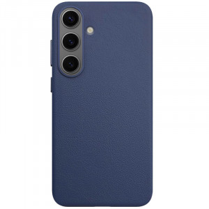 Шкіряний чохол Leather Case (AAA) для Samsung Galaxy S25+ Dark Blue