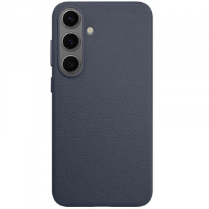 Кожаный чехол Leather Case (AAA) для Samsung Galaxy S25+ Midnight Blue