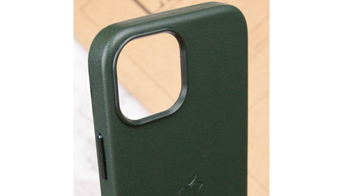 Шкіряний чохол Leather Case (AAA) with MagSafe для Apple iPhone 12 Pro Max (6.7