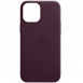 Кожаный чехол Leather Case (AAA) with MagSafe для Apple iPhone 13 Pro Max (6.7") Dark Cherry
