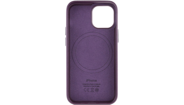 Кожаный чехол Leather Case (AAA) with MagSafe для Apple iPhone 13 (6.1
