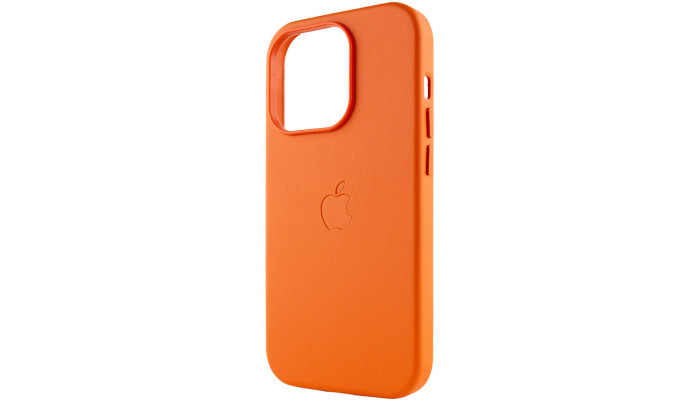 Кожаный чехол Leather Case (AAA) with MagSafe для Apple iPhone 14 Pro (6.1