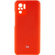 Чохол Silicone Cover Full Camera (AAA) для Xiaomi Redmi Note 10 / Note 10s Червоний / Red - фото