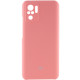 Чехол Silicone Cover Full Camera (AAA) для Xiaomi Redmi Note 10 / Note 10s Розовый / Pink - фото