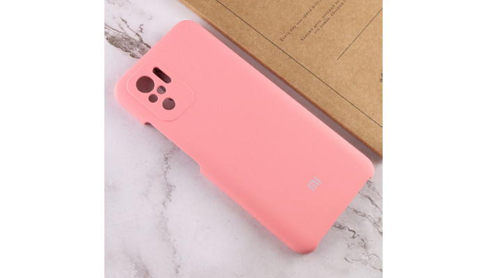 Чохол Silicone Cover Full Camera (AAA) для Xiaomi Redmi Note 10 / Note 10s Рожевий / Pink - фото