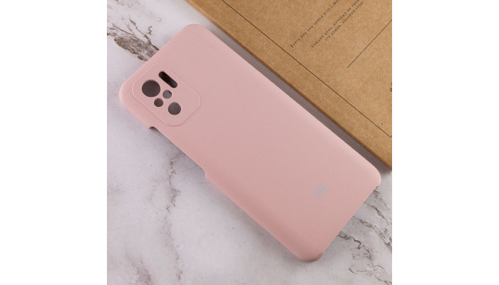 Чохол Silicone Cover Full Camera (AAA) для Xiaomi Redmi Note 10 / Note 10s Рожевий / Pink Sand - фото