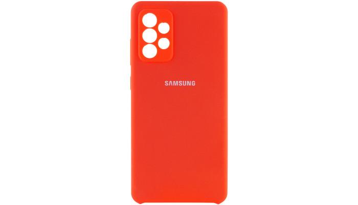 Чохол Silicone Cover Full Camera (AAA) для Samsung Galaxy A72 4G / A72 5G Червоний / Red - фото