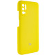 Чехол Silicone Cover Full Camera (AAA) для Xiaomi Redmi Note 10 5G / Poco M3 Pro Желтый / Bright Yellow - фото