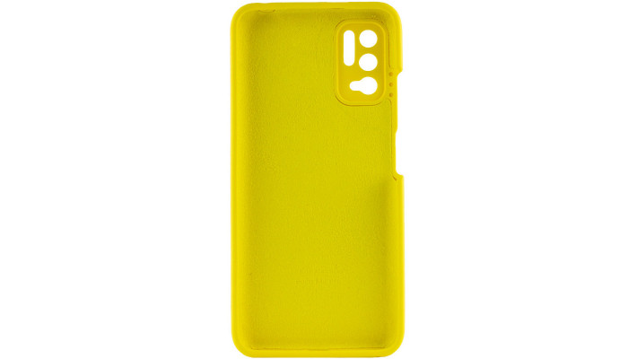 Чехол Silicone Cover Full Camera (AAA) для Xiaomi Redmi Note 10 5G / Poco M3 Pro Желтый / Bright Yellow - фото
