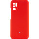 Чохол Silicone Cover Full Camera (AAA) для Xiaomi Redmi Note 10 5G / Poco M3 Pro Червоний / Red - фото